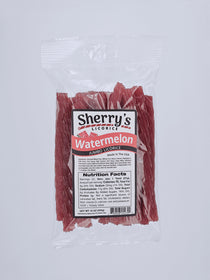Packaged Sherry's Licorice Watermelon flavor on a white background
